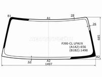 Стекло лобовое TOYOTA LAND CRUISER PRADO #J9# 3/5D 96-02 Toyota Land c