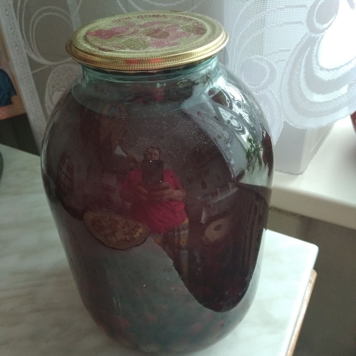 Компот вишнёвый.3литра