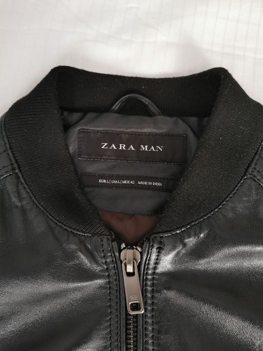 Geaca piele Zara bărbați mărimea L calitate înaltă