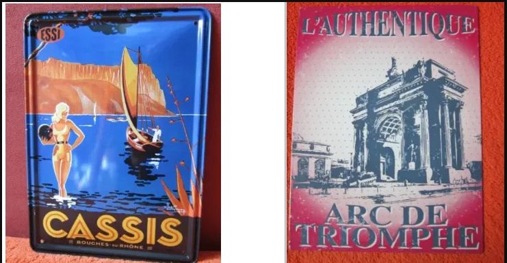 reclama metalica -Shell,Agfa Film,Arc de Triomphe,I am really like you