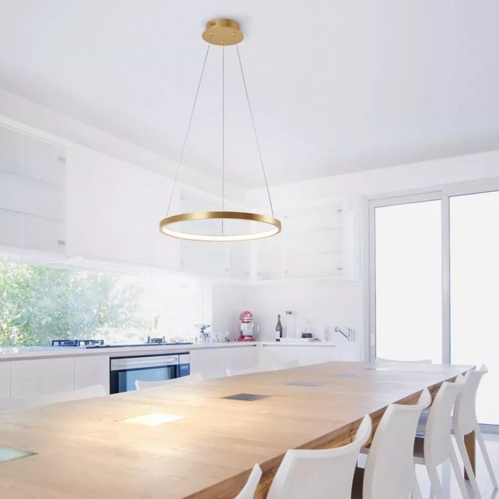 Lustra led auriu
