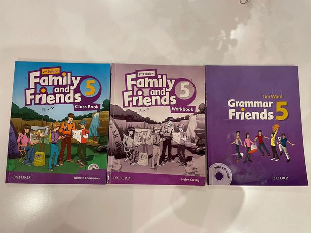 Family and Friends 5, Oxford, оригинал (Classbook, Workbook, Grammar)