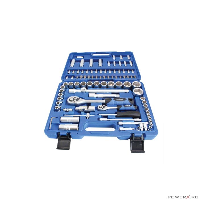 Trusa chei 94 piese, tubulare profesionale, Asta