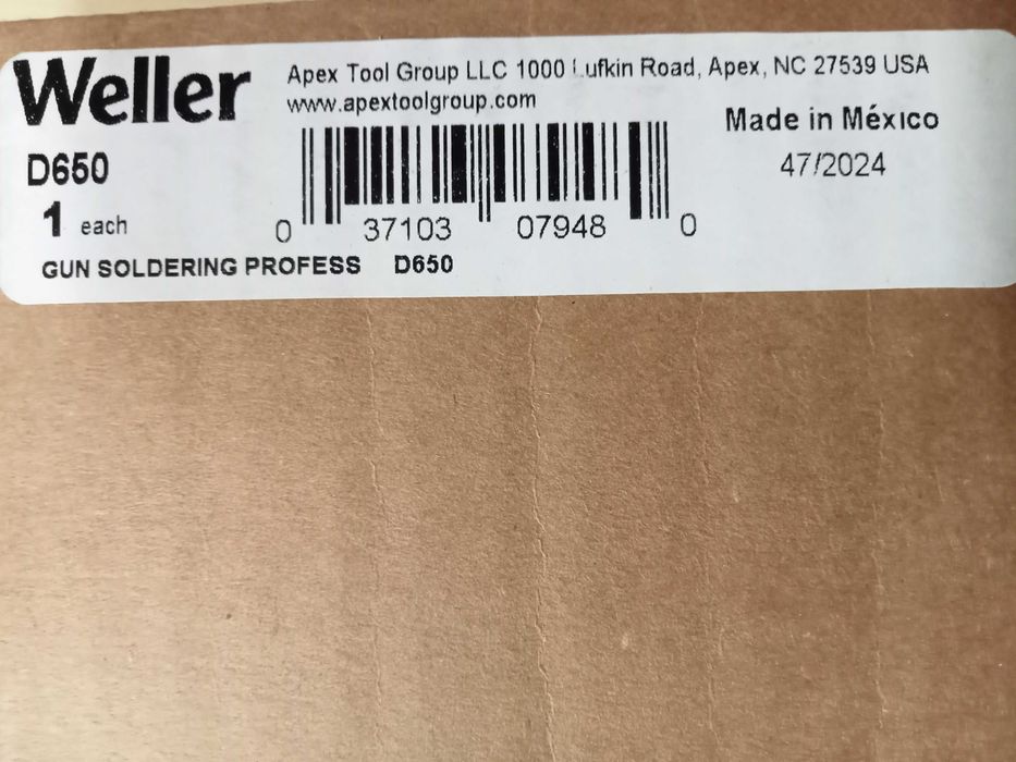 Pistol de lipit WELLER D650 Solder Gun 300/200 Watts 120v