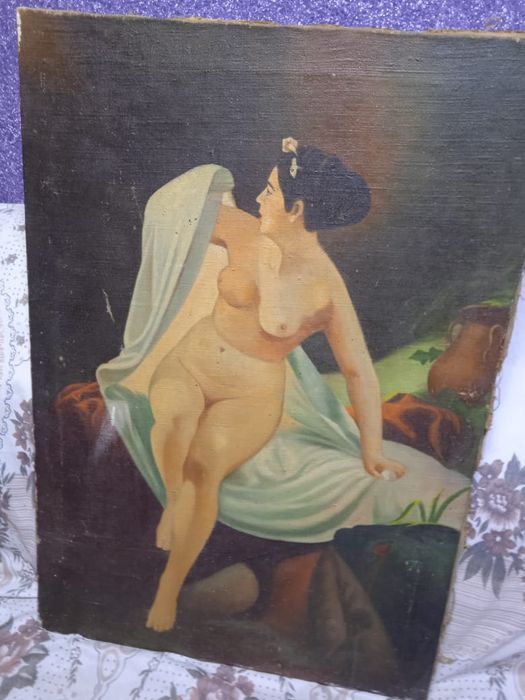 Картина маслом холст парусина