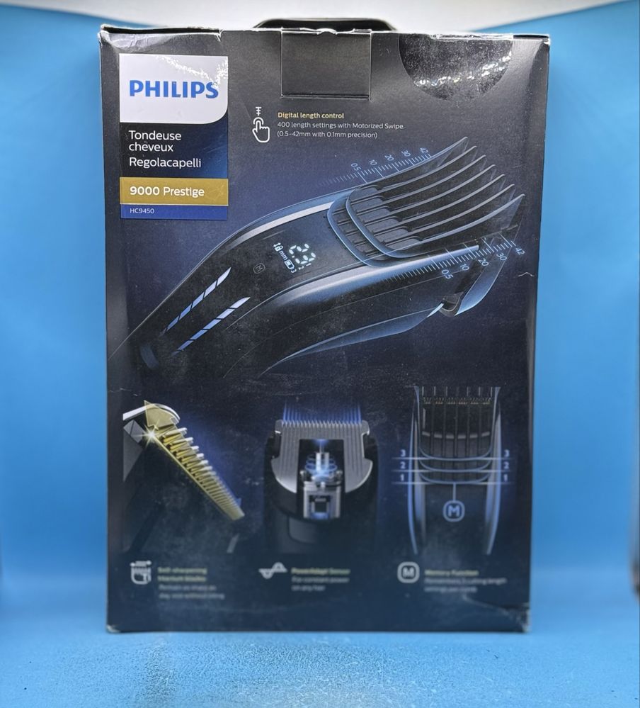 НОВО!!! Машинка за подстригване Philips HC9450, 400 дължини, 41 мм