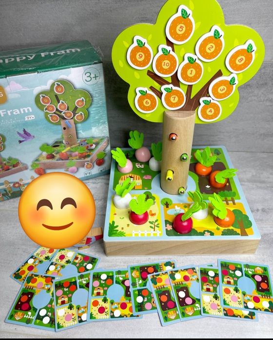 Весёлый огород  деревянный, игрушка
Червячки