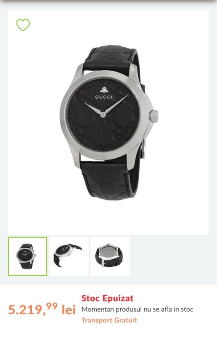 OFERTA! Ceas Unisex Gucci Quartz G-Timeless