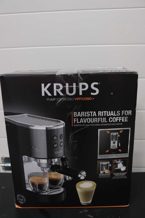 Кафемашина Krups Virtuoso+ , 15bar, неръждаема, еспресо и капучино