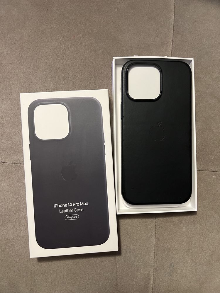 Husa originala piele iPhone 14 Pro Max - Leather Case