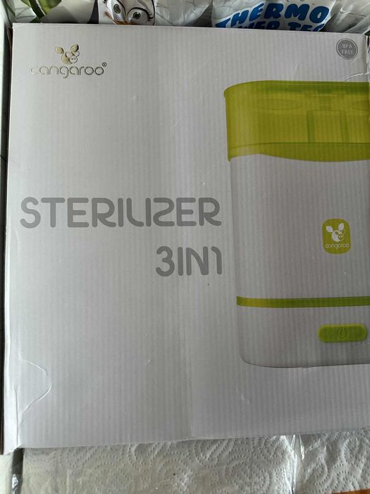 Електрически парен стерилизатор Cangaroo - 3 в 1, сив