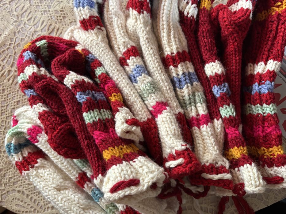 Ръчно изплетени вълнени чорапи за народна носия,фестивали,традиции