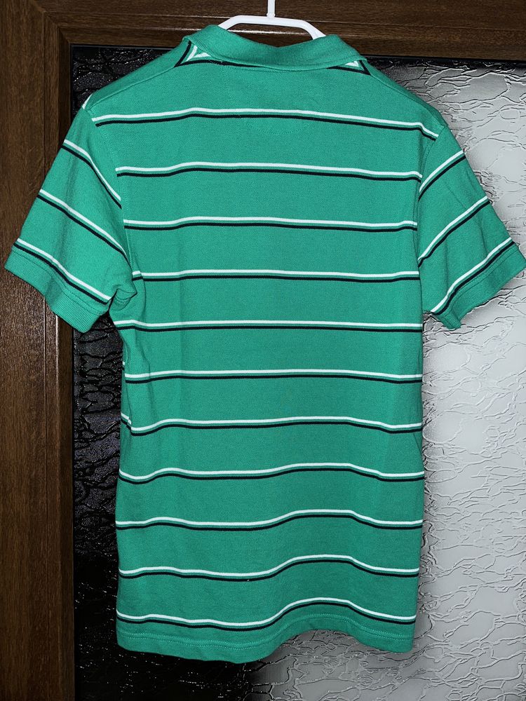 Tricou polo mâneca scurta Zara culoare verde marime S