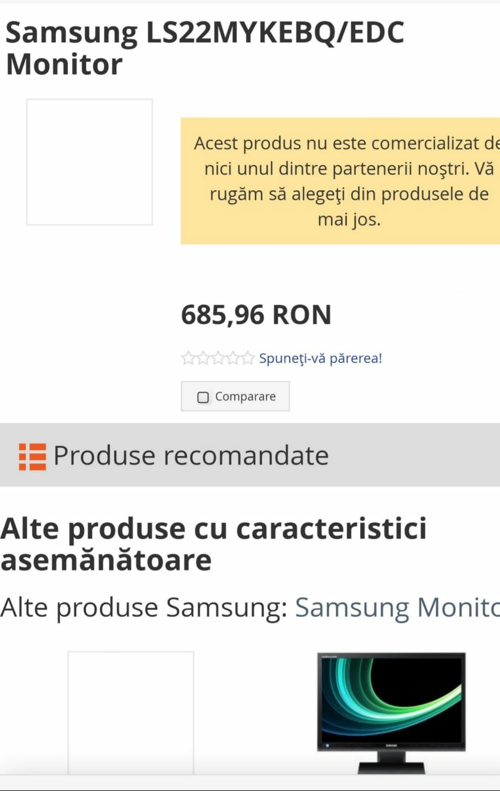 Monitor rotativ Samsung