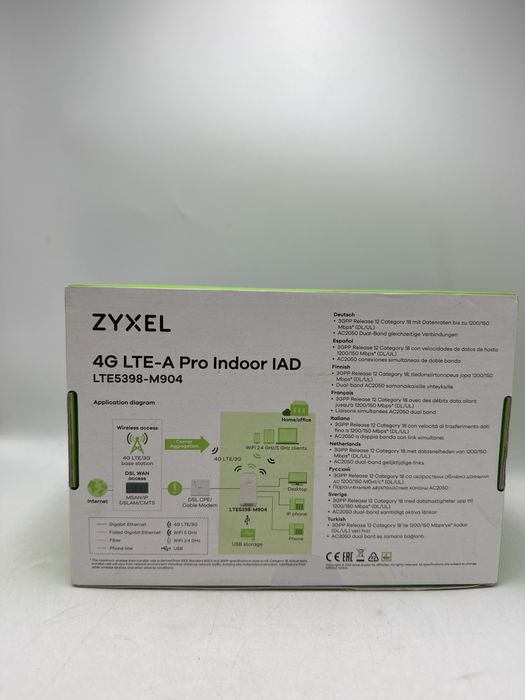 Router WiFi interior Zyxel 4G LTE-A LTE 5938 M-904 Sigilat G2