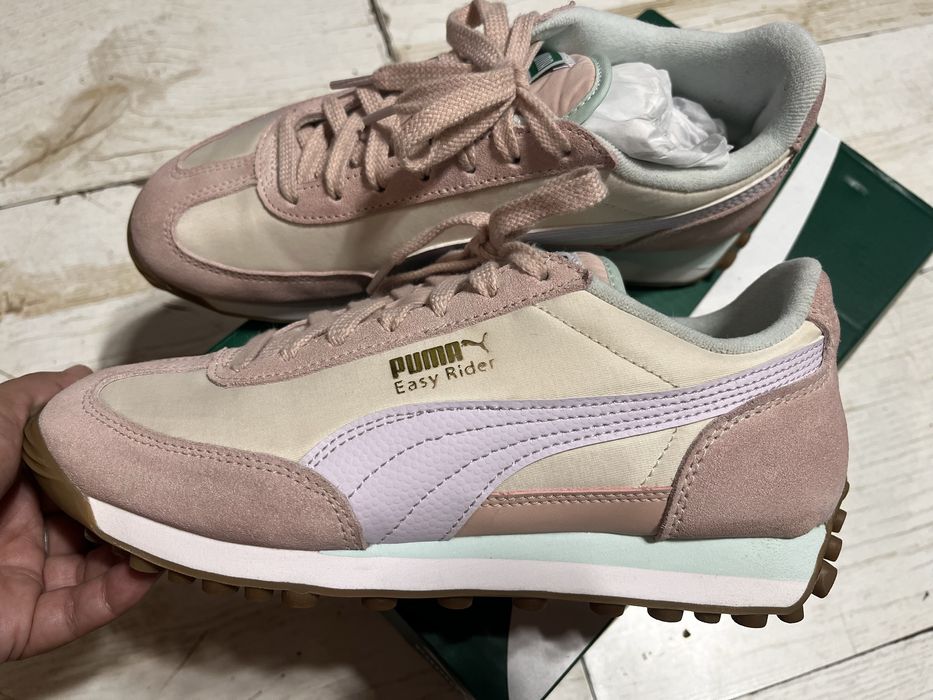 Като нови Дамски обувки Puma 37,5 естествена кожа в пастелни цеетове