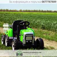 Детски Акумулаторен Трактор с ремарке Farmer, 70W, 12V7Ah, R/C 2.4,