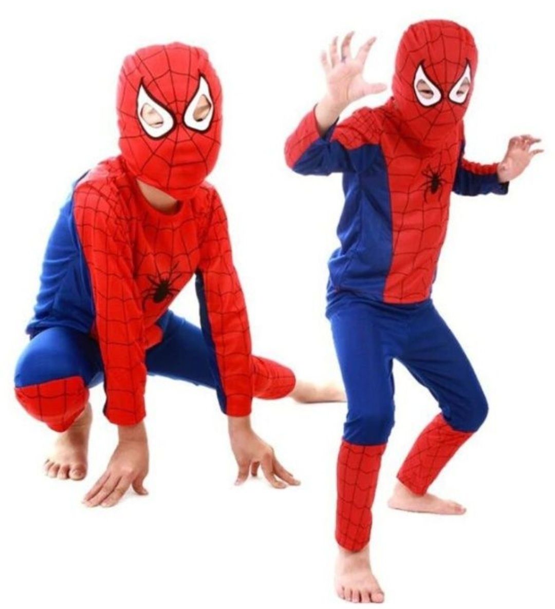 Costum Spiderman cu sau fara mușchi pentru copii S M L