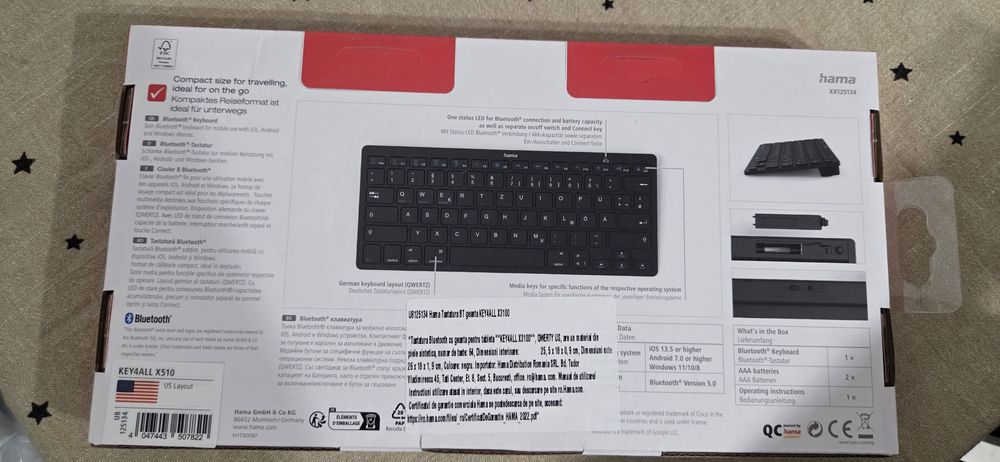 Tastatura Bluetooth Hama