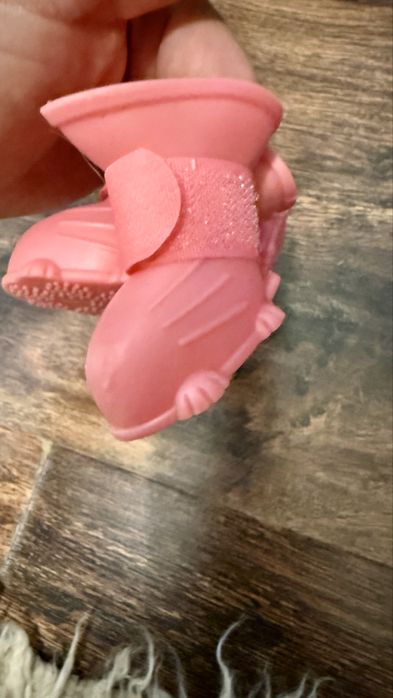 Papuci , cizme de ploaie pentru catei talie mica, sub 3 kg