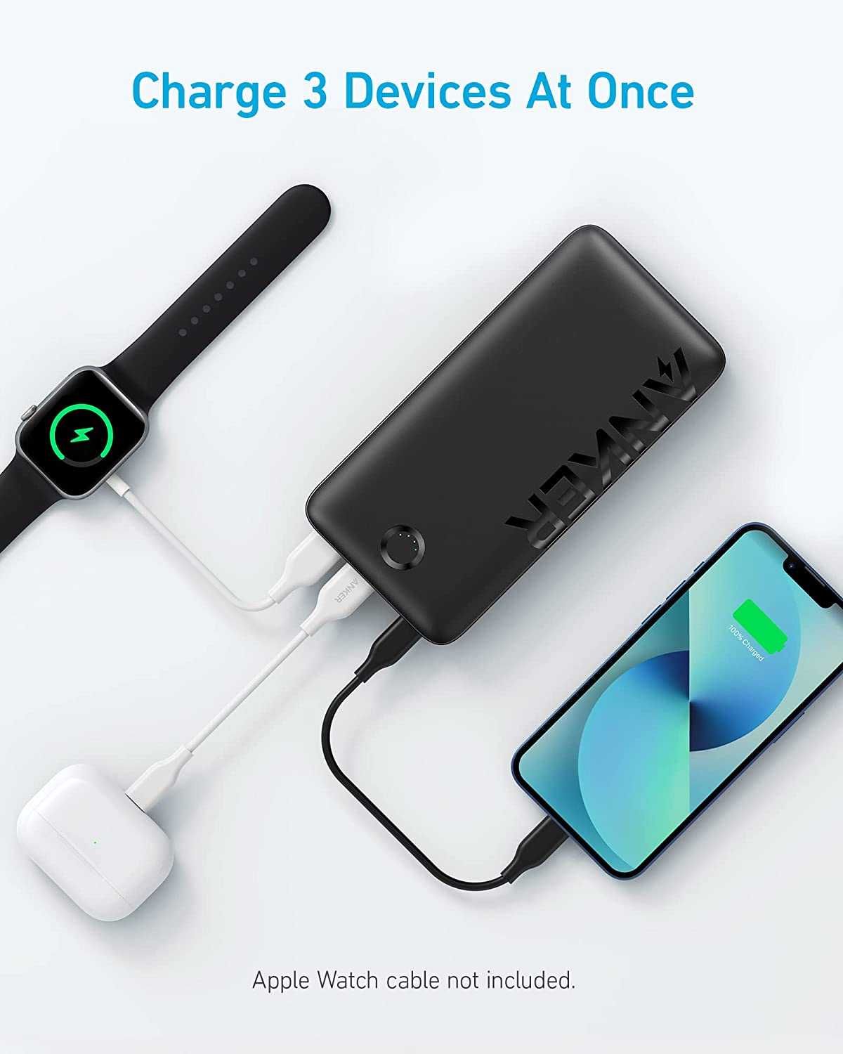 Anker 335 PowerCore 20K, 20000, външна USB батерия