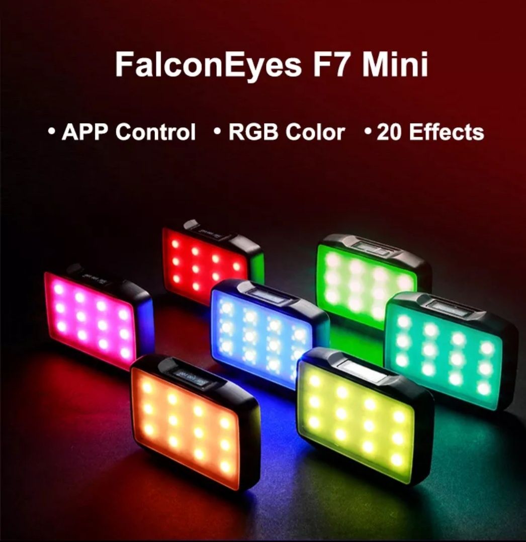 Lampa led rgb foto video ,12 efecte . control telefon ,