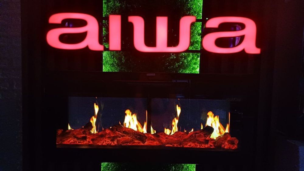 Декоративный электрокамин премиум-класса. Интерьер