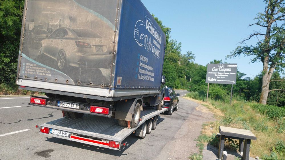 Tractari Dube Non-Stop platforma Dej Cluj Napoca