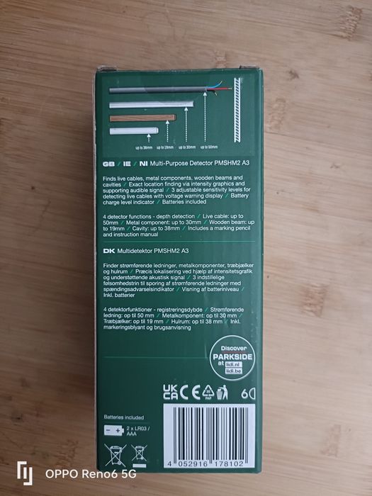 Detector multifuncțional parkside