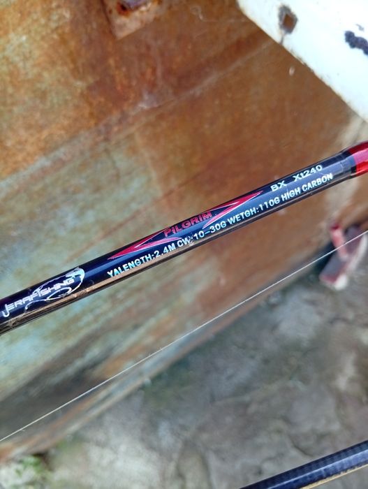 Продам спиннинг с катушкой и шнуром 0.18