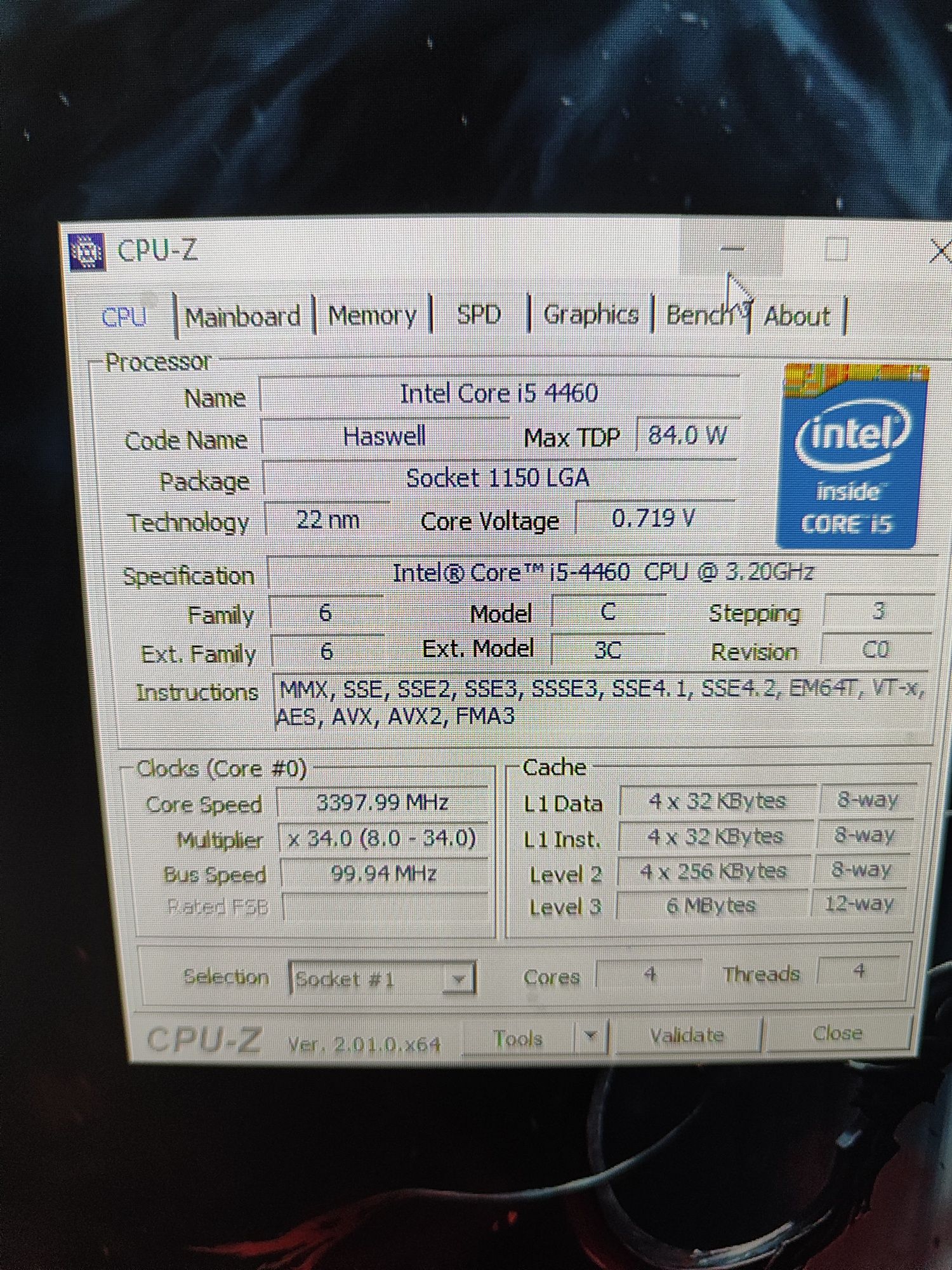 Intel i5 4460 gtx 1060 6 gb