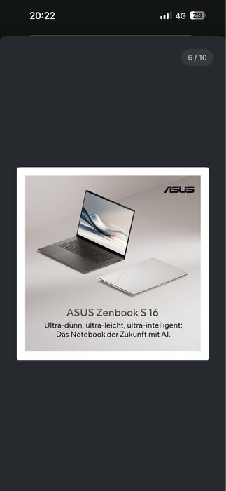 Laptop Asus Zenbook s16