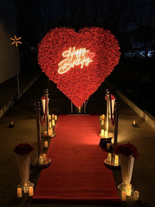 Оформление день рождения, холодный фонтан