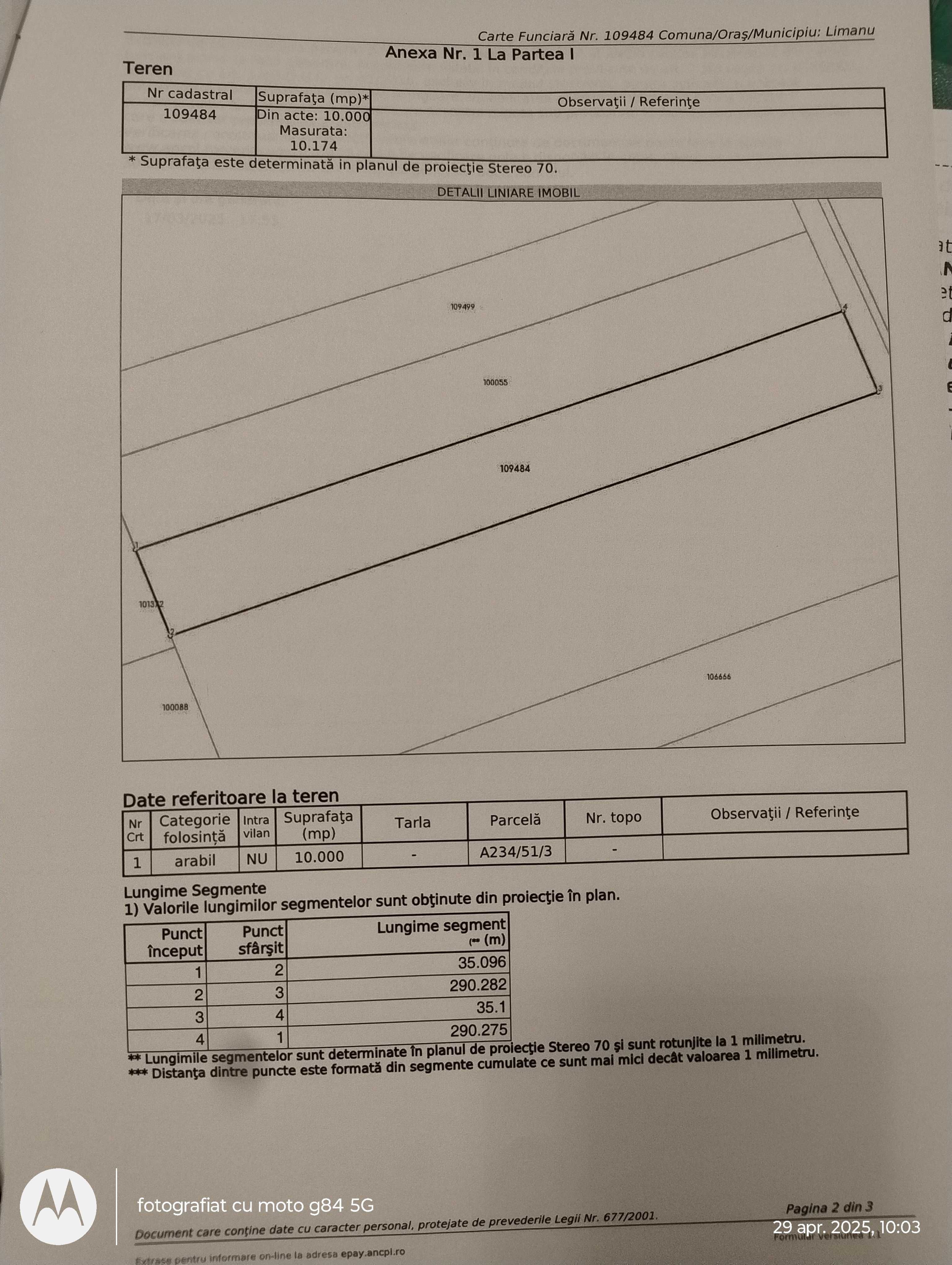 De vanzare 1Ha teren la 1,5km de Mare, Limanu-Mangalia- Jud. Constanta