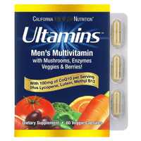 Ultamins, мультивитаминный комплекс для мужчин 60 растительных капсул