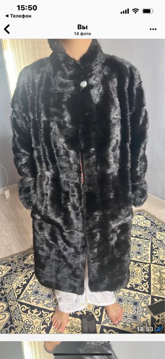 Норковая шуба, 54-56 размер