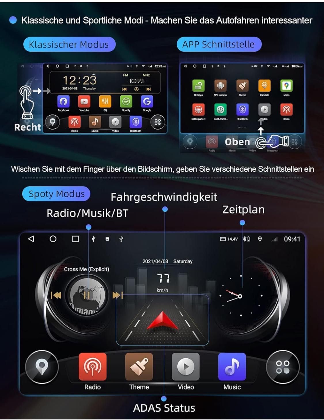 Navigatie ISUDAR Android 10 VW cu camera CarplayAndroidAuto WiFi Bluet