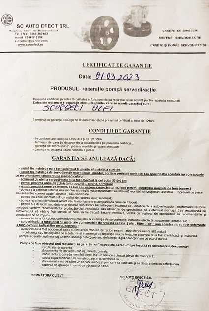 Pompa servo de directie pentru Ford Tourneo Connnect model 2003-2012.