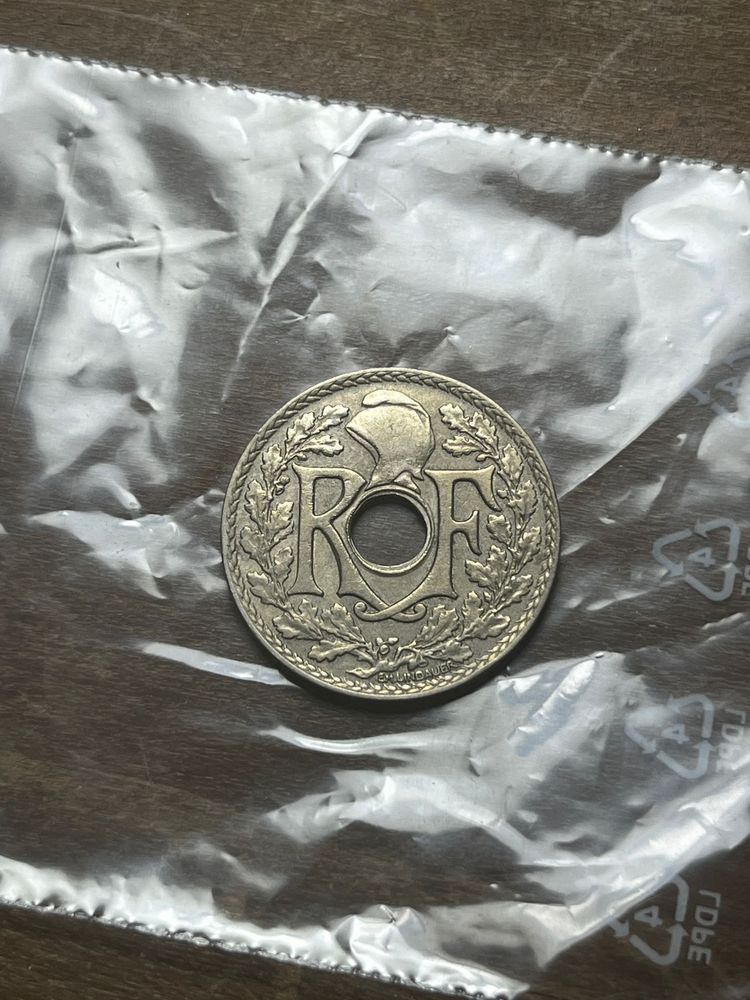 Moneda 25 Centimes Franta 1929 UNC