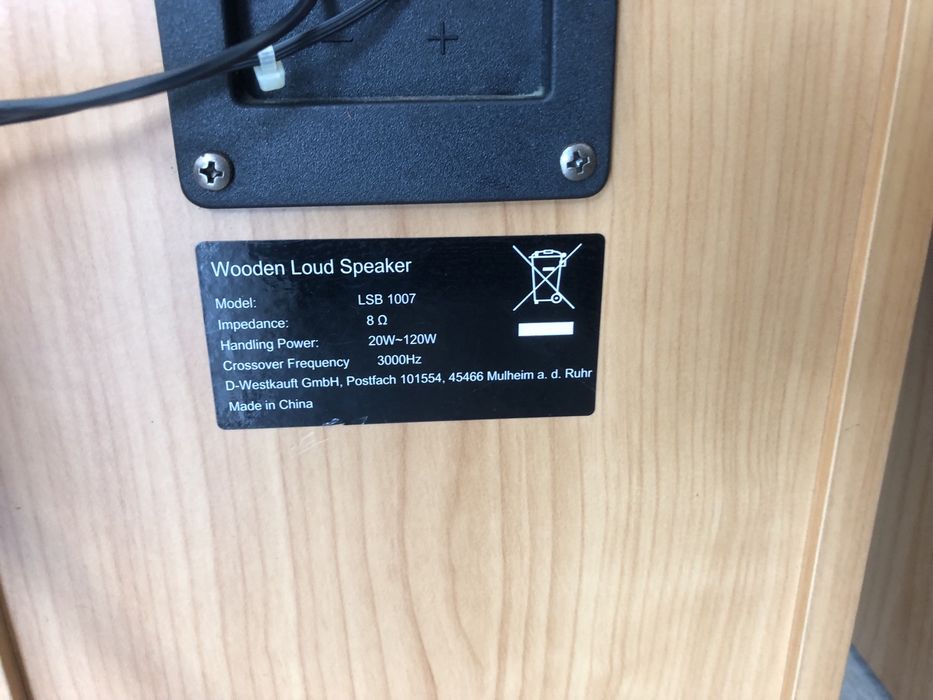 Boxe de podea Wooden Loud / sunet clar , bass profund / 120W RMS