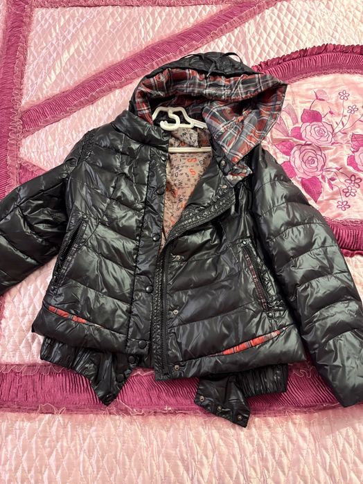 Пролетно дебело яке със свалящо се коланче