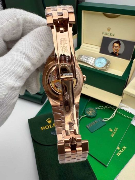 rolex land dweller розово злато