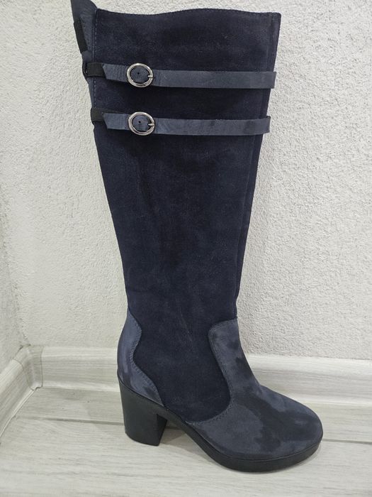 Дамски сини ботуши