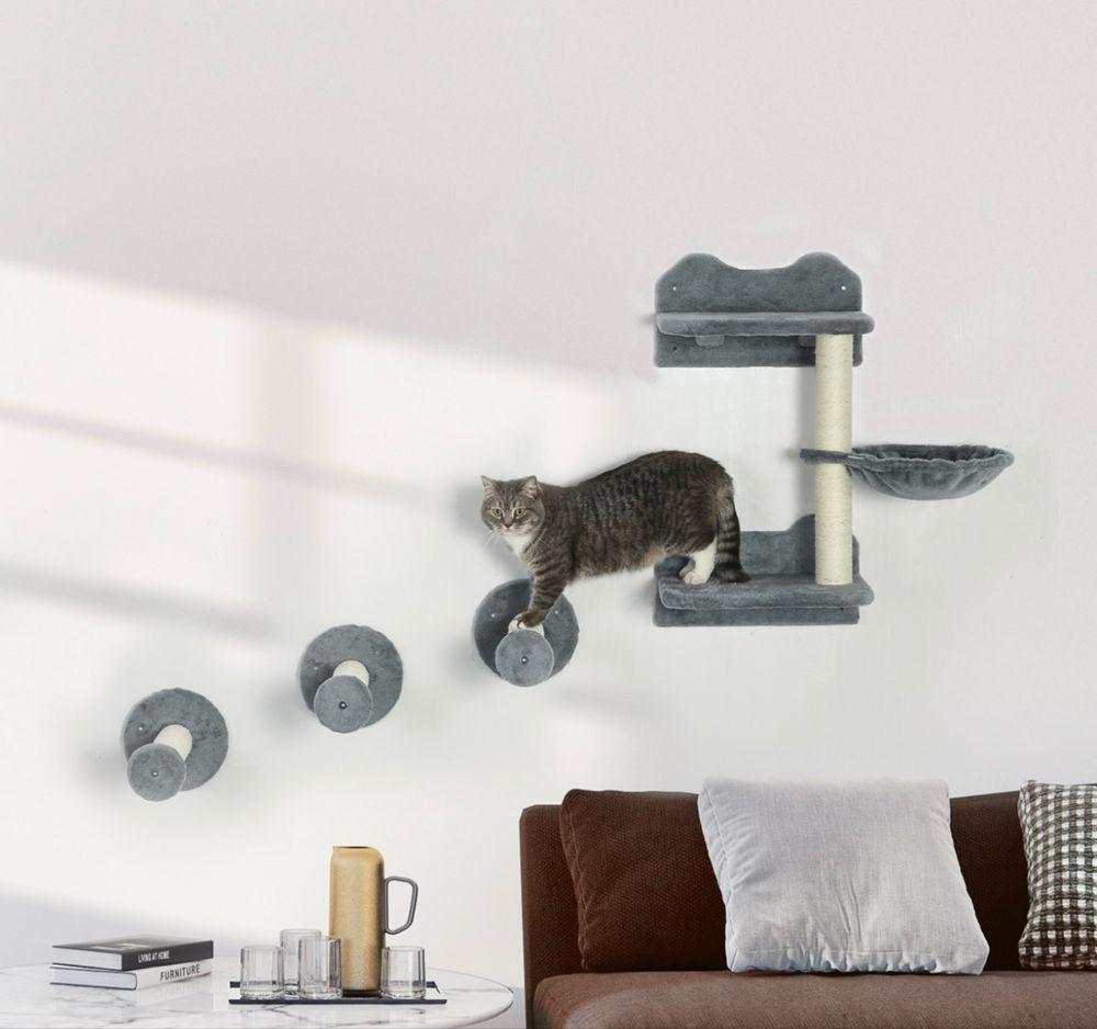 PawHut Рафт за котки от 4 части