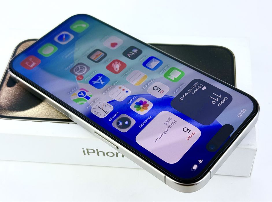 Apple iPhone 15 Pro 256GB Natural Titanium USA Перфектен! Гаранция!