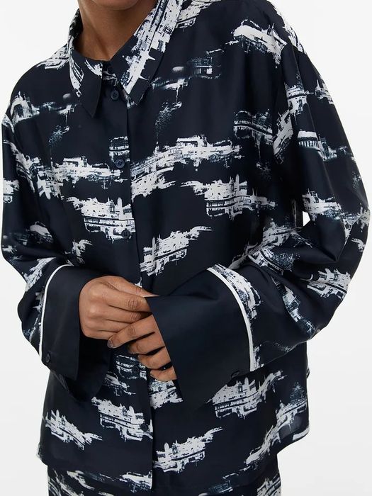 Риза с принт H&M