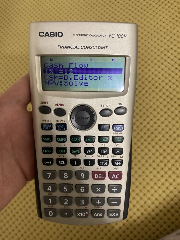 Финансовый калькулятор casio Fc-100v