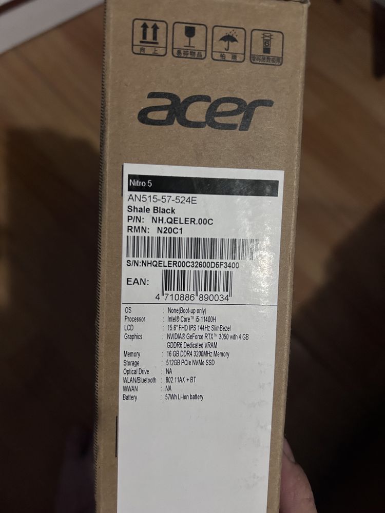 Ноутбук Acer nitro 5 AN 515-27 core i5 /512GB