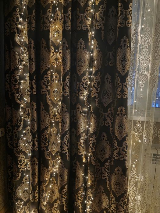 Гирлянда штора "Хвойная лапа" 3×3м волшебное украшение вашего дома