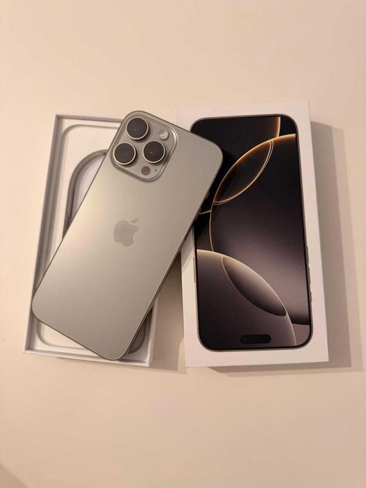 iPhone 16 Pro Max Natural Titanium 99% baterie